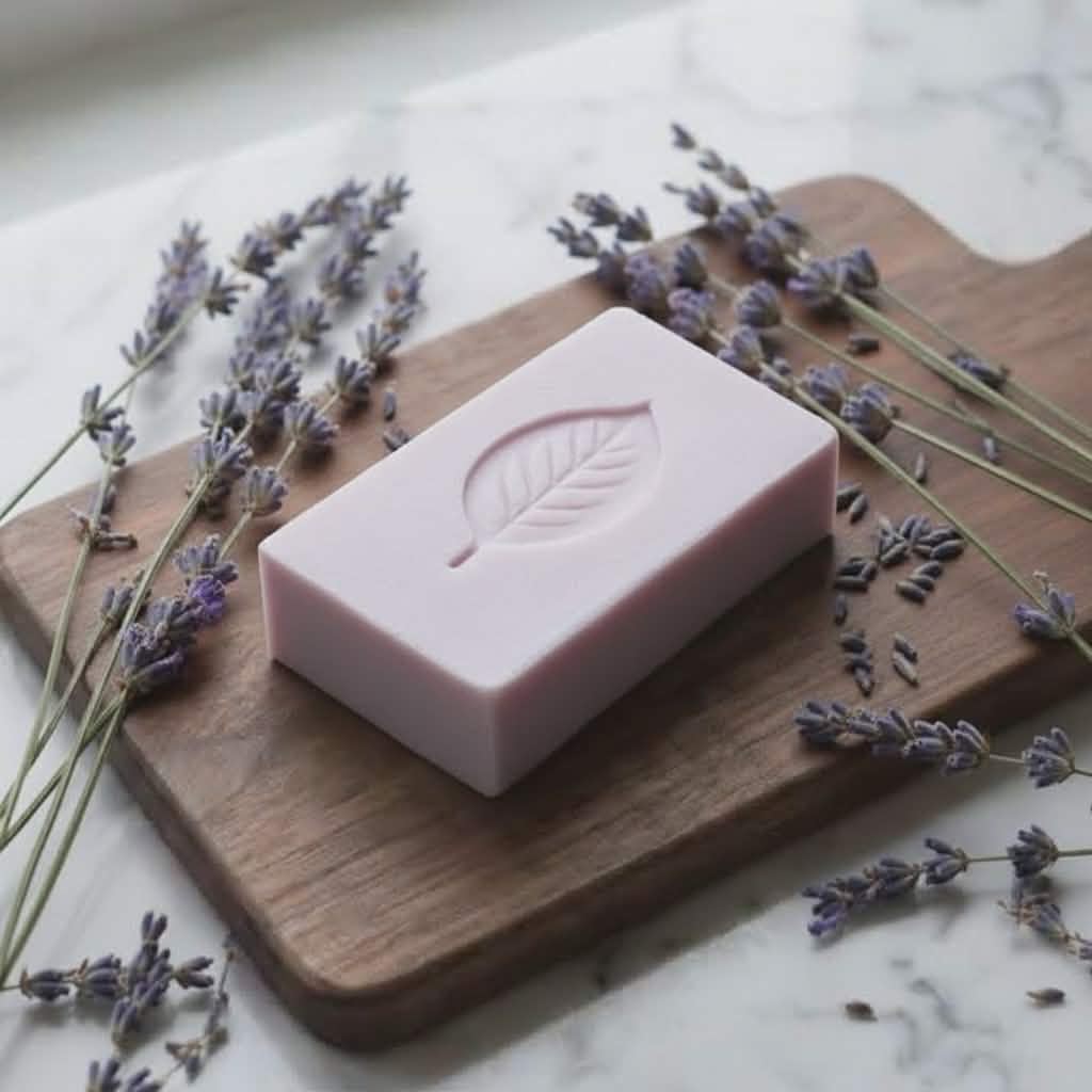 Au Natural lavender soap bar - natural shea butter and coconut oil soap handmade in Canada.