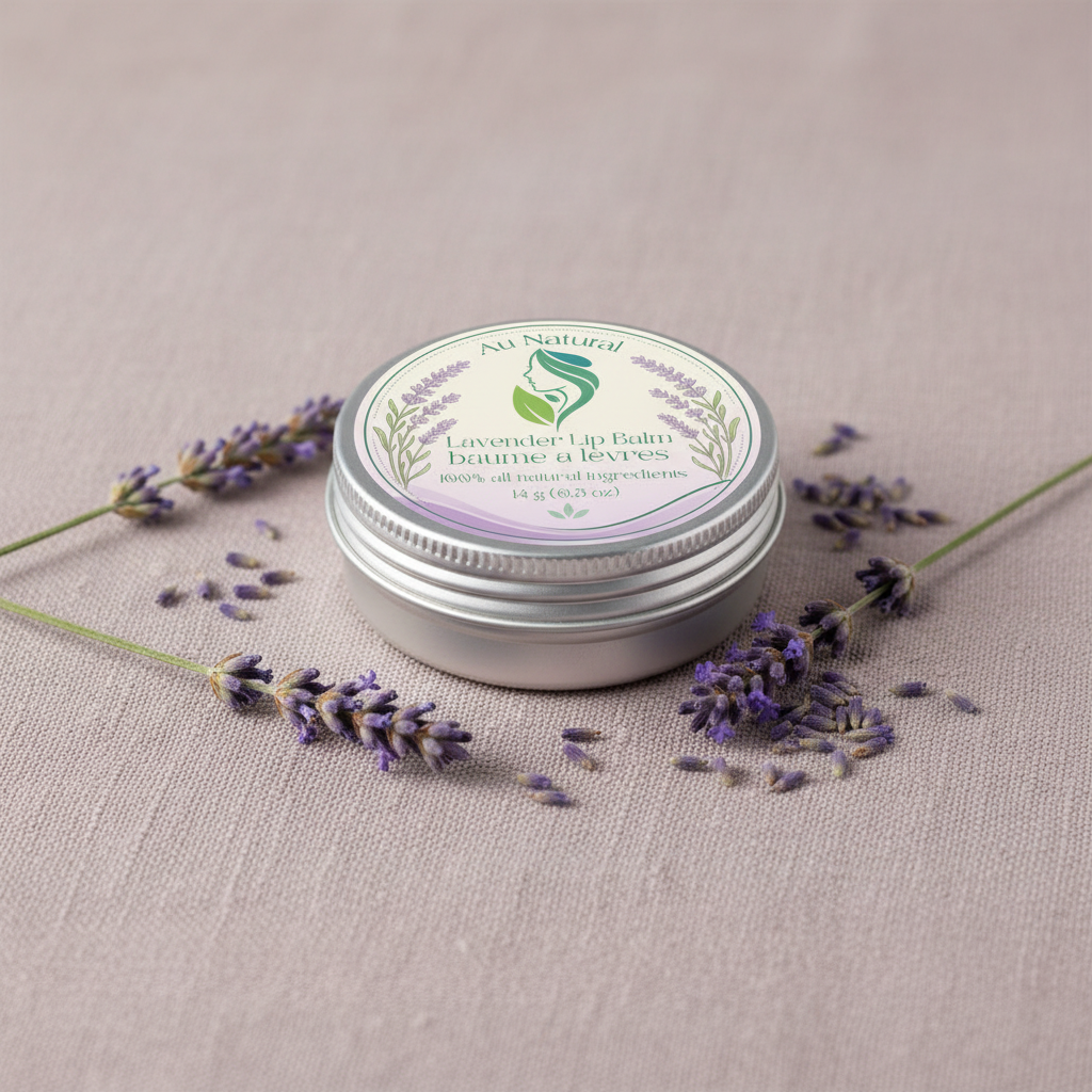 Lavender Lip Balm Warm Background