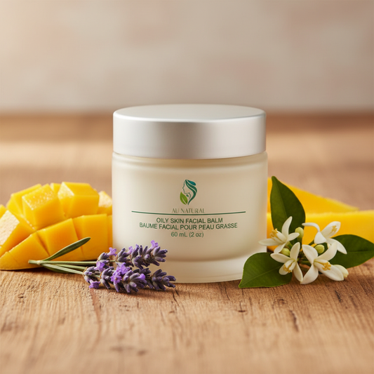 Oily Skin Facial Balm Lifestyle on Wood