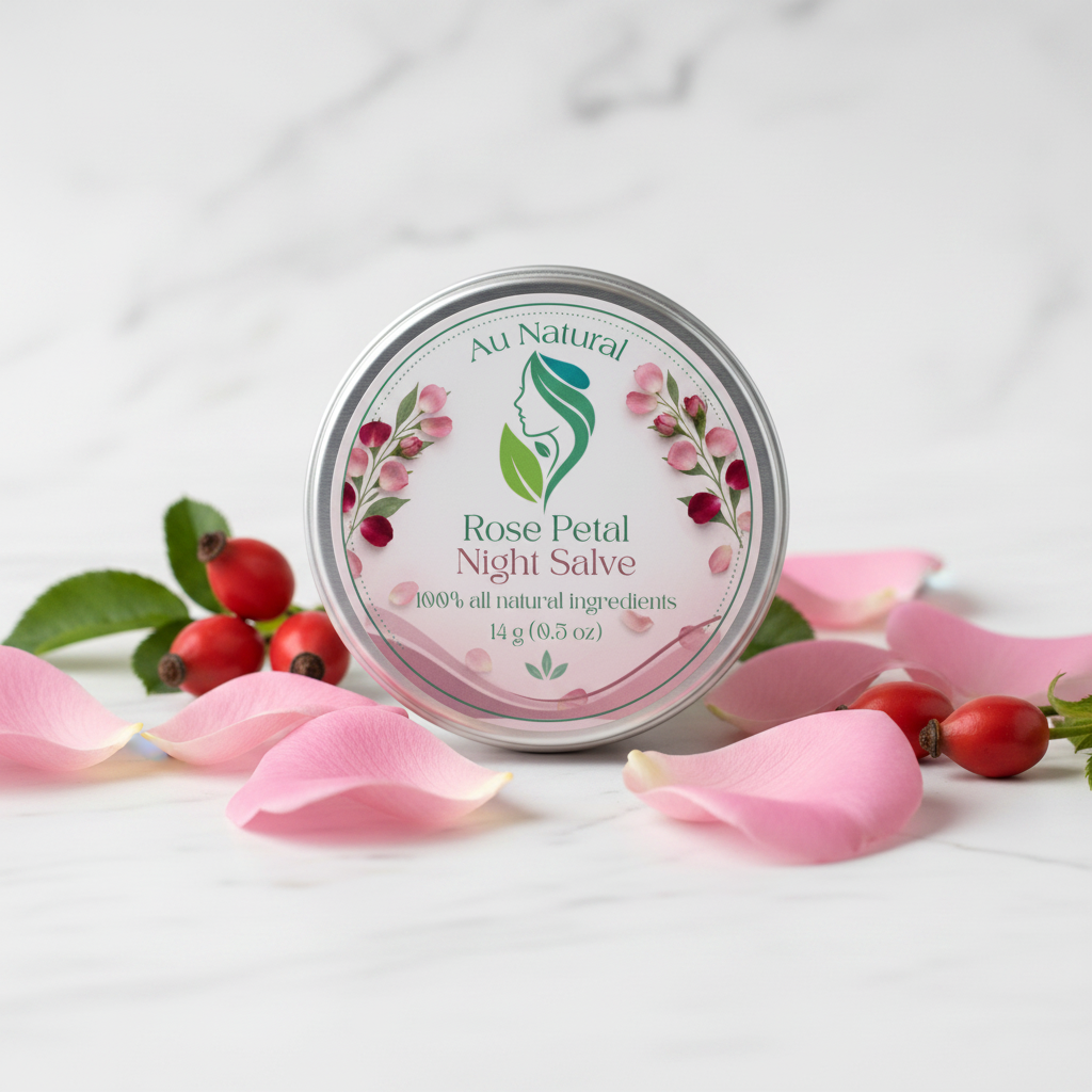 Rose Petal Night Salve Marble