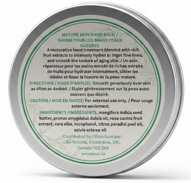 Mature Skin Hand Balm / Baume pour les mains pour peau mature