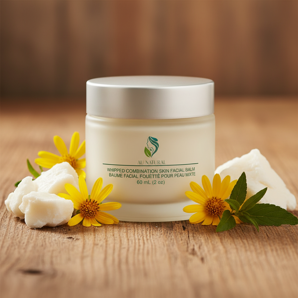Whipped Combination Skin Facial Balm Lifestyle on Wood